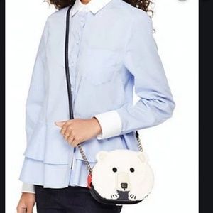 kate spade cold comforts polar bear crossbody bag